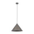 Lampa wisząca brązowa z kloszem-stożkiem na gwint E27 11377 TK Lighting