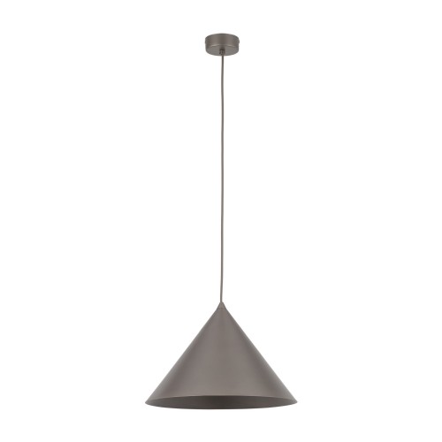 Lampa wisząca brązowa z kloszem-stożkiem na gwint E27 11377 TK Lighting