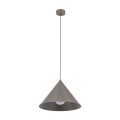 Lampa wisząca brązowa z kloszem-stożkiem na gwint E27 11377 TK Lighting