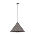 Lampa wisząca brązowa z dużym kloszem-stożkiem na gwint E27 11378 TK Lighting