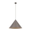Lampa wisząca brązowa z dużym kloszem-stożkiem na gwint E27 11378 TK Lighting