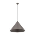 Lampa wisząca brązowa z dużym kloszem-stożkiem na gwint E27 11378 TK Lighting