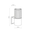 RIBO GRAY KINKIET IP54 1XE27 11506 TK Lighting