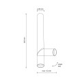 ELARIS WHITE M LAMPA SUFITOWA 1X GU10 MINI MR11 11254 TK Lighting