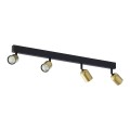 TOP BLACK/GOLD LAMPA SUFITOWA 4 PŁ 1021 TK Lighting