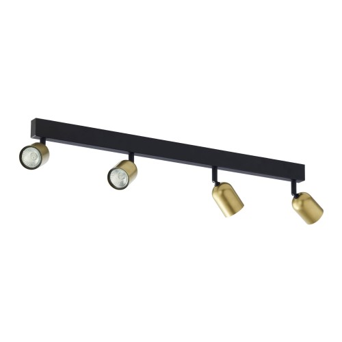 TOP BLACK/GOLD LAMPA SUFITOWA 4 PŁ 1021 TK Lighting