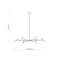 NIVA BLACK LAMPA WISZĄCA LED 30W 18223 TK Lighting