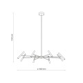 NIVA BLACK LAMPA WISZĄCA LED 40W 18224 TK Lighting