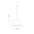 FORMO SABIA LEN LAMPA WISZĄCA 1XE27 11317 TK Lighting
