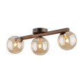 ESTERA WOOD ORZECH BURSZTYN LAMPA SUFITOWA 3XG9 11093 TK Lighting