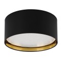Stylowa elegancka czarna lampa sufitowa ze złotym wnętrzem 4xE27 45 cm 3376 TK Lighting