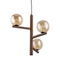 ESTERA WOOD ORZECH BURSZTYN LAMPA WISZĄCA 3XG9 11095 TK Lighting