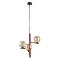 ESTERA WOOD ORZECH BURSZTYN LAMPA WISZĄCA 3XG9 11095 TK Lighting
