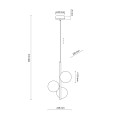 ESTERA WOOD ORZECH BURSZTYN LAMPA WISZĄCA 3XG9 11095 TK Lighting