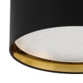 Stylowa elegancka czarna lampa sufitowa ze złotym wnętrzem 4xE27 45 cm 3376 TK Lighting