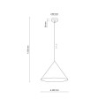 CONO M SALMON LAMPA WISZĄCA 1XE27 11384 TK Lighting