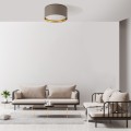 Elegancka lampa sufitowa w odcieniach beżu i złota 45cm BILBAO 4404 TK Lighting