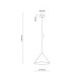 CONO S PISTACIO LAMPA WISZĄCA 1XE27 11417 TK Lighting