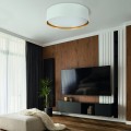 Duża lampa sufitowa biało-złota 60 cm plafon do salonu 3433 TK Lighting