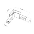 MAGNETIC EASY ŁĄCZNIK L+FLEX WHITE DO SZYNY NATYNKOWEJ 18020 TK Lighting