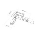 MAGNETIC EASY ŁĄCZNIK TYPU L+ FLEX  WHITE DO SZYNY PODTYNKOWEJ 18238 TK Lighting