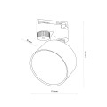 Reflektor na szynoprzewód spot TRACER BLACK czarny 4398 TK Lighting