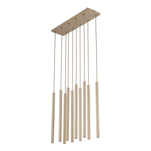 FERRO SABIA CHAMPAGNE LAMPA WISZĄCA 10XG9 LISTWA 11491 TK Lighting