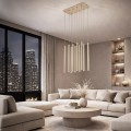 FERRO SABIA CHAMPAGNE LAMPA WISZĄCA 10XG9 LISTWA 11491 TK Lighting