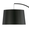 Lampa podłogowa HANG gwint E27 moc 15W styl nowoczesny klosz tkanina | czarny 5077 TK lighting