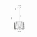 HARMONY SABIA JUTA LAMPA WISZĄCA 3XE27 11461 TK Lighting