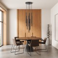 FERRO BLACK LAMPA WISZĄCA 10XG9 KOŁO 11492 TK Lighting