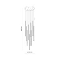 FERRO BLACK LAMPA WISZĄCA 10XG9 KOŁO 11492 TK Lighting