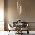 FERRO SABIA CHAMPAGNE LAMPA WISZĄCA 10XG9 KOŁO 11494 TK Lighting