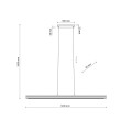 VIGA WOOD LED SOSNA SZCZOTKOWANA ORZECH LAMPA WISZĄCA 11653 TK Lighting