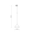TRACER TRÓJOBWODOWY CONO SALMON 1XE27 11682 TK Lighting