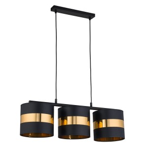 Lampa wisząca PARIS gwint E27 moc 15W styl nowoczesny klosz abażur | czarny 4380 TK Lighting