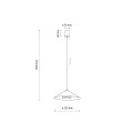LUME S BURGUND LAMPA WISZĄCA 1XGX53 11695 TK Lighting