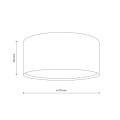 LARGO BEIGE LAMPA SUFITOWA 6XE27 11698 TK Lighting