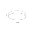 VELIS BROWN PLAFON LED 24W IP54 18281 TK Lighting