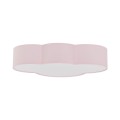 Plafon w kształcie chmurki do pokoju dziecka CLOUD różowy 6072 TK Lighting