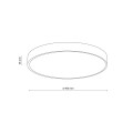 VELIS CHROME PLAFON LED 30W IP54 18286 TK Lighting