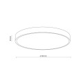 VELIS BROWN PLAFON LED 40W IP54 18289 TK Lighting