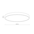 VELIS BLACK PLAFON LED 60W IP54 18292 TK Lighting