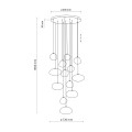 NEBIA NEW BROWN LAMPA WISZĄCA 13XG9 11794 TK Lighting