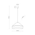 ELISS BLACK JUTA LAMPA WISZĄCA 1XE27 10874 TK Lighting