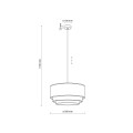 TRIO MIX LAMPA WISZĄCA 1XE27  500 10902 TK Lighting