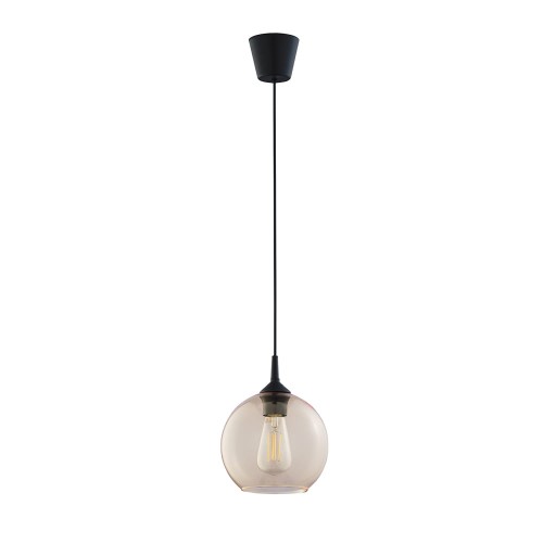 Lampa wisząca szklany klosz CUBUS BURSZTYN 6082 TK Lighting