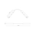 MAGNETIC EASY ŁĄCZNIK ELASTYCZNY WHITE 18246 TK Lighting