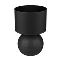 Lampka nocna PALLA gwint E27 moc 15W styl nowoczesny klosz tkanina | czarny 5080 TK lighting