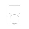 Lampka nocna PALLA gwint E27 moc 15W styl nowoczesny klosz tkanina | czarny 5080 TK lighting